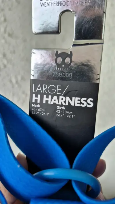 Arnés para perro talla L azul Neopro - miniatura 2