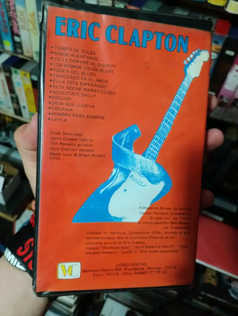 VHS Eric Clapton En Vivo Video Centro - 2