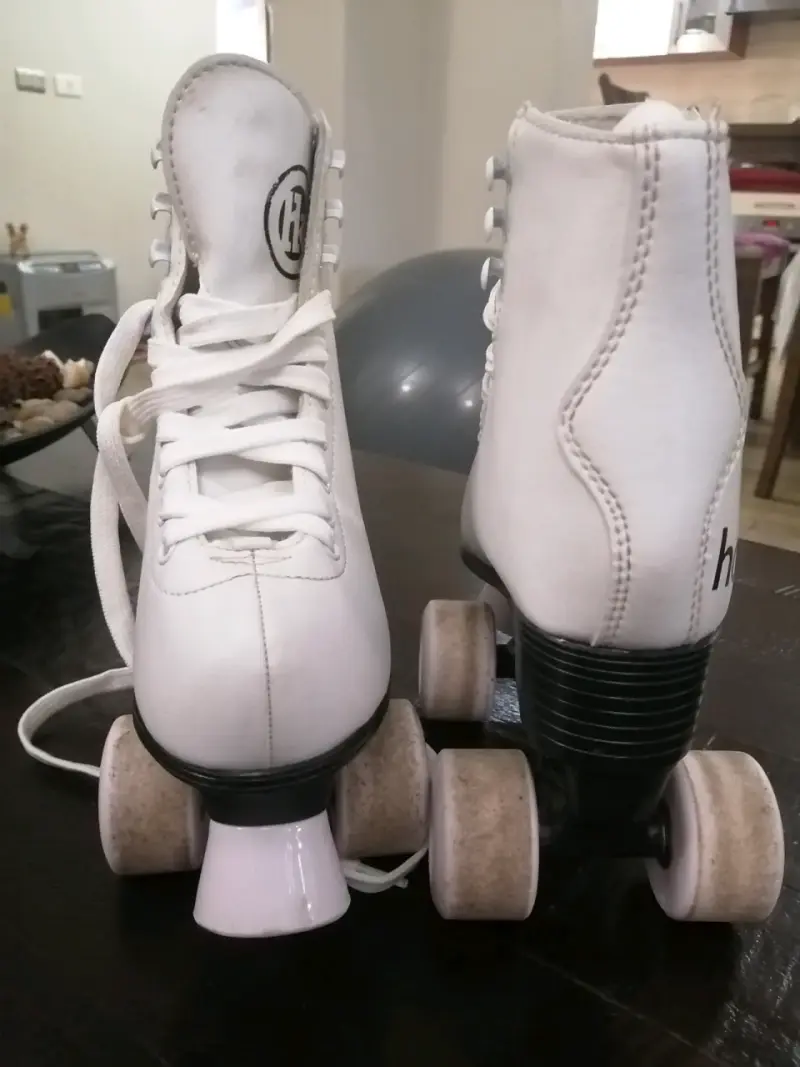 Patines de Cuatro Ruedas Blancos Hook Talla 33 - 5