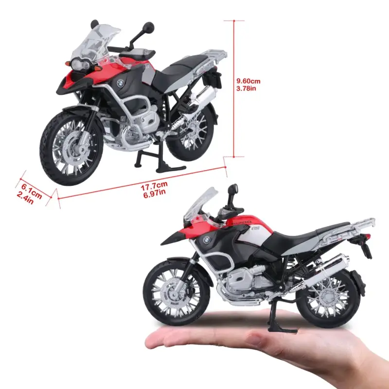 Maqueta de Moto BMW R 1200 GS a Escala 1/12 - 3