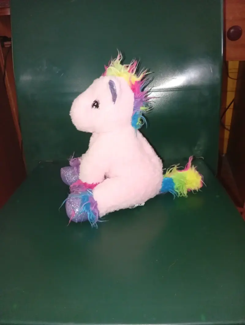 Peluche unicornio multicolor suave y brillante - 2