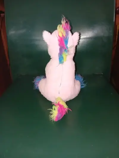 Peluche unicornio multicolor suave y brillante - miniatura 3