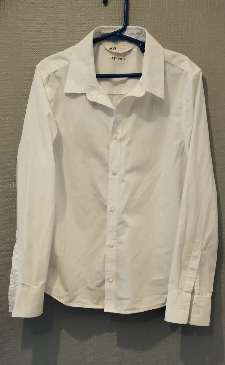 Camisa Blanca H&M Easy Iron para Niño
