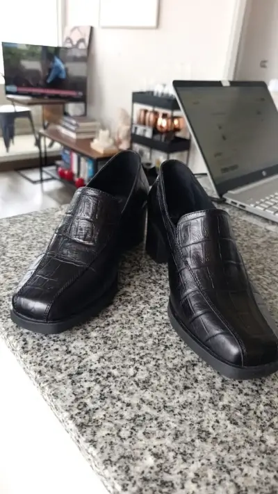 Zapatos de tacón cuero  negro 16hr # 38 - miniatura 2