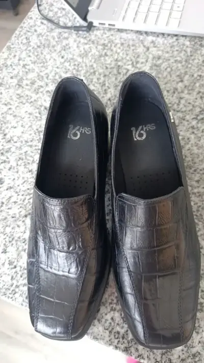 Zapatos de tacón cuero  negro 16hr # 38 - miniatura 4