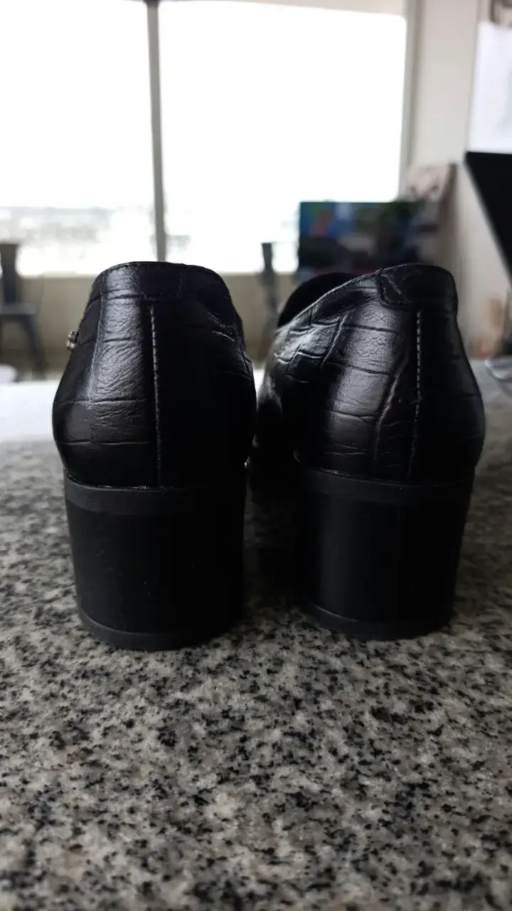 Zapatos de tacón cuero negro 16hr # 38 - 5