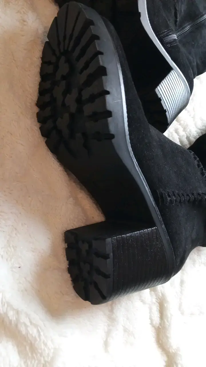 Botas negras de gamuza 37 - 3