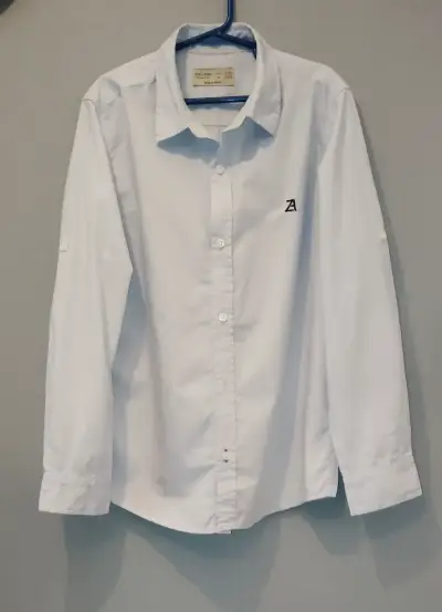 Camisa Celeste de Niño Zara con logo - miniatura 1