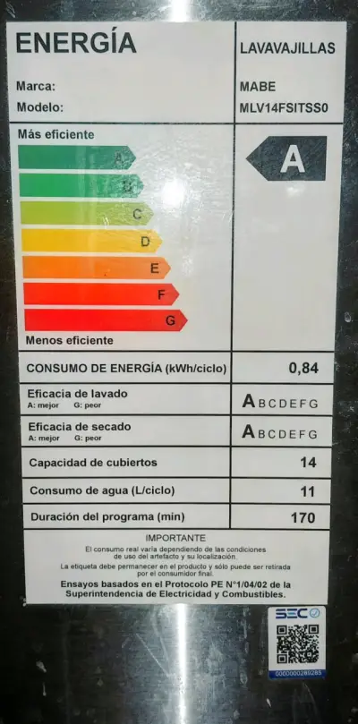 Lavavajillas Mabe Inoxidable 14 Cubiertos - miniatura 3