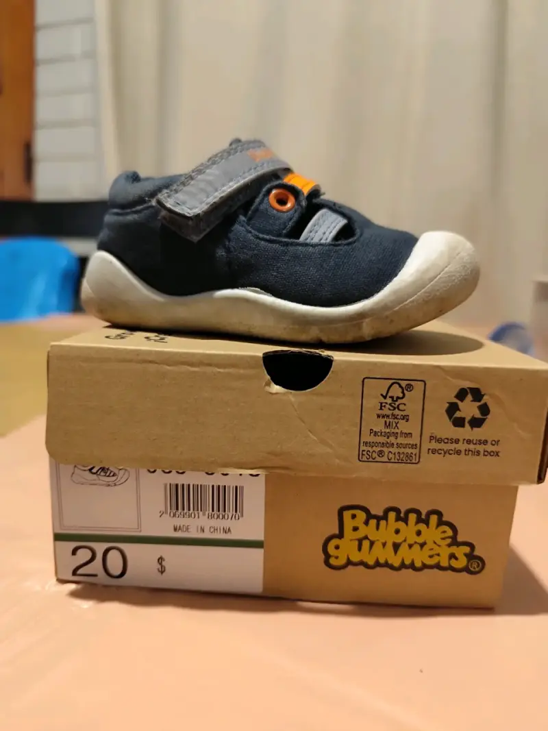Zapatos Bubblegummers para niños talla 20 - 3