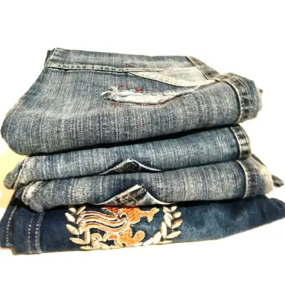 Lote  jeans de niña nuevos talla 10 y 12 - miniatura 1