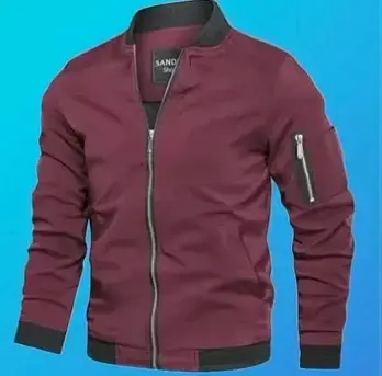 Chaqueta Bomber Burdeos para Hombre