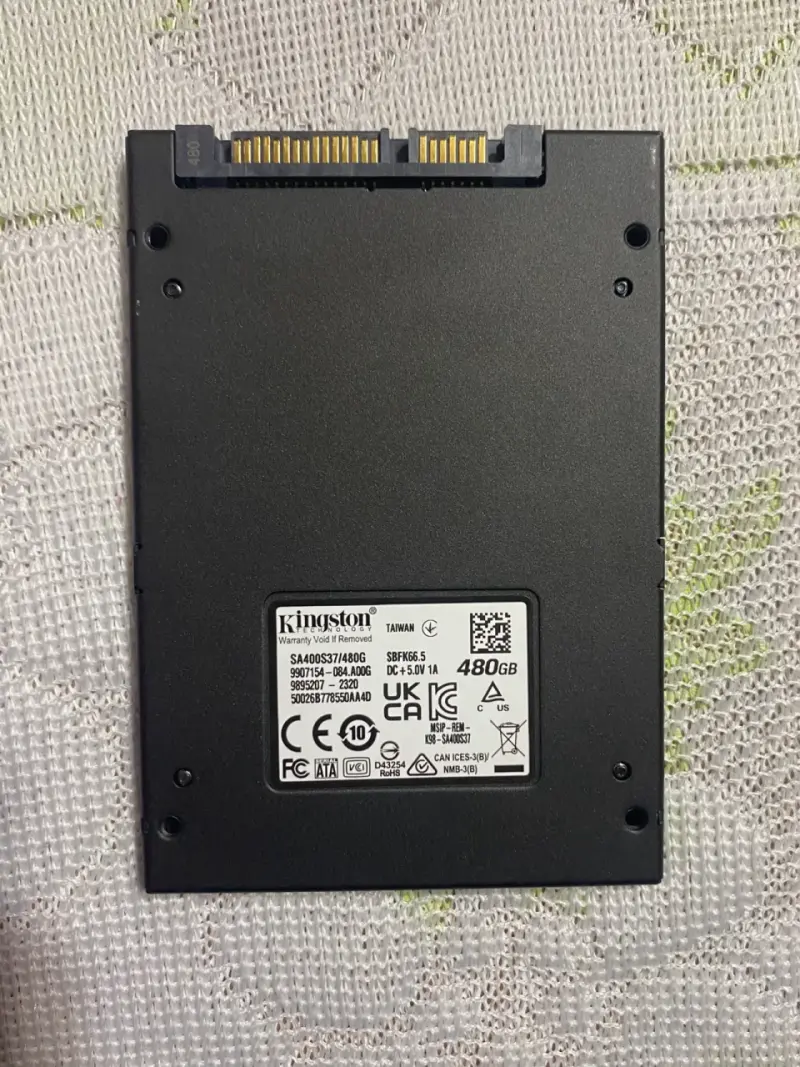 SSD Kingston 480GB 2.5" SATA III - (97% de Salud) - 2