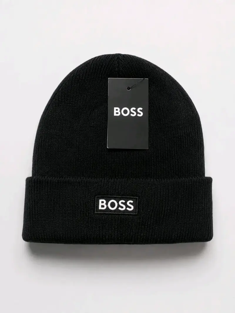 GORROS DE LANA NEGRO HUGO BOSS NUEVOS