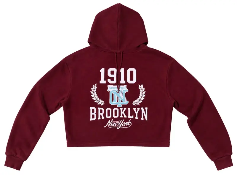 Polerón con capucha burdeos Brooklyn 1910