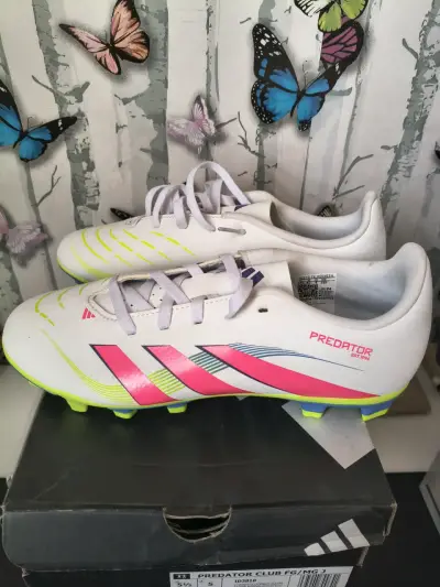 Zapatillas de fútbol Adidas Predator blancas - miniatura 3