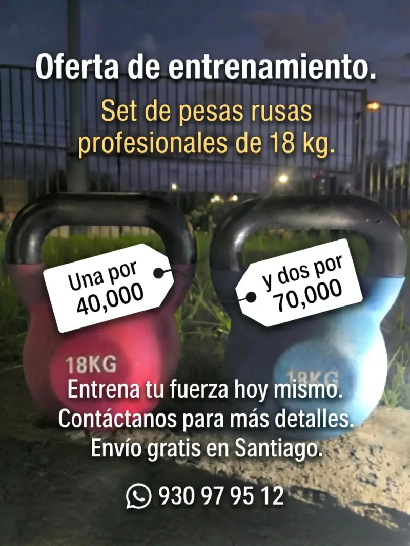 Set de Pesas Rusas Profesionales (Kettlebell)16KG - 2