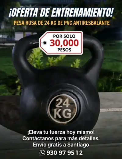 Set de Pesas Rusas Profesionales (Kettlebell)16KG - miniatura 4