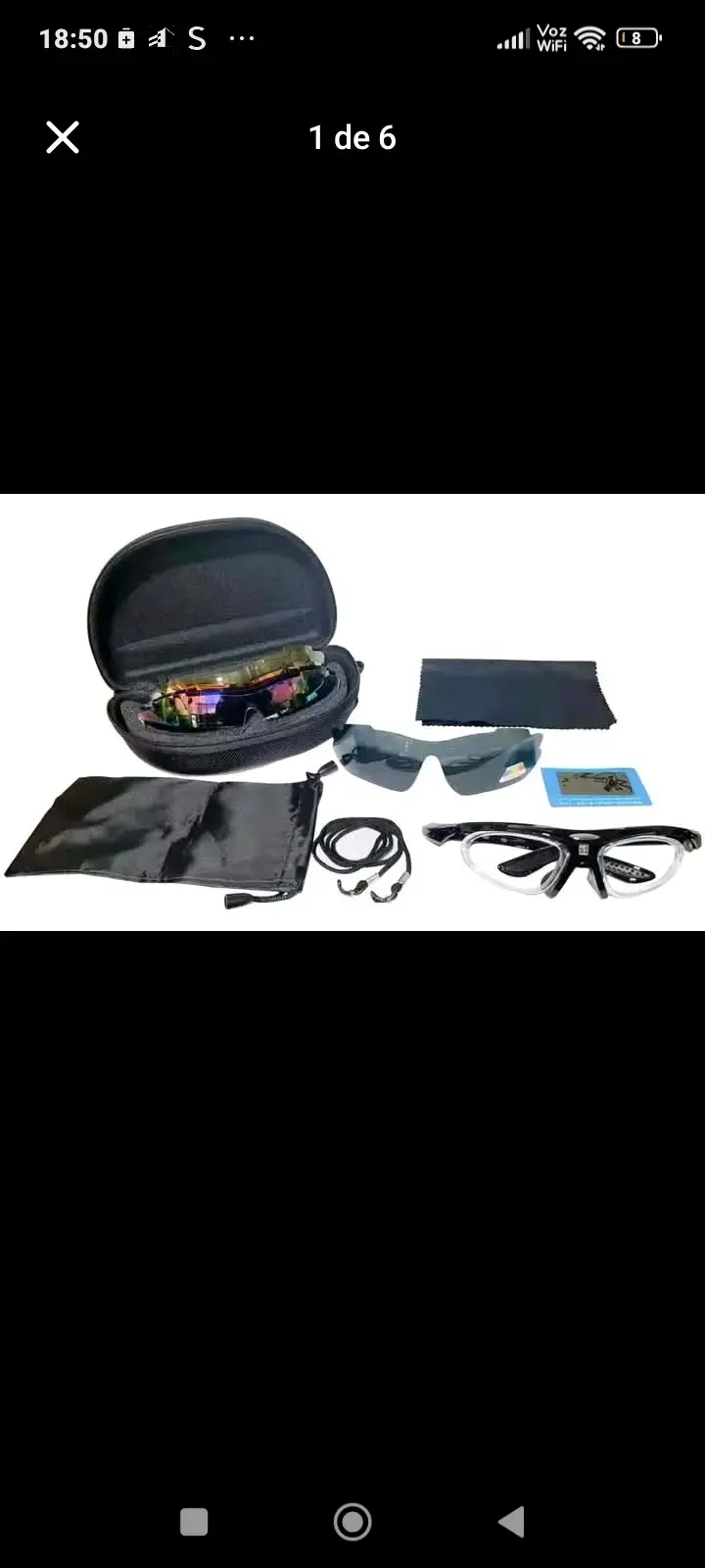 Gafas de Sol Deportivas con Estuche y Accesorios