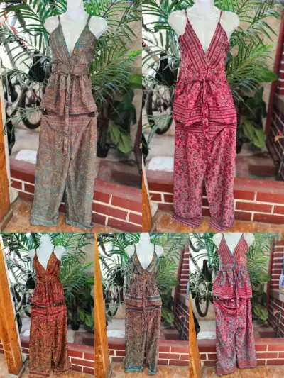 Jumpsuit estampado bohemio para mujer - miniatura 1