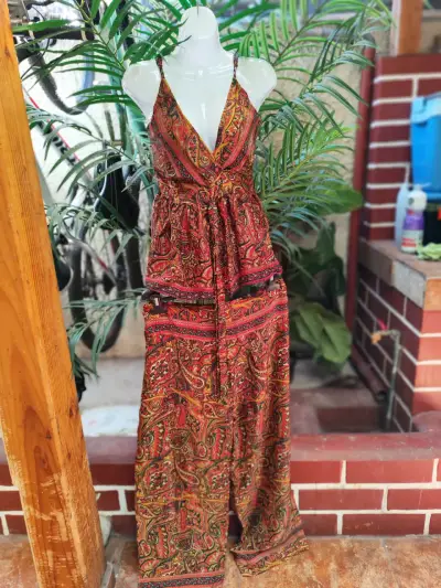Jumpsuit estampado bohemio para mujer - miniatura 4