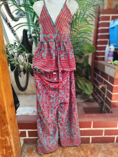 Jumpsuit estampado bohemio para mujer - miniatura 6