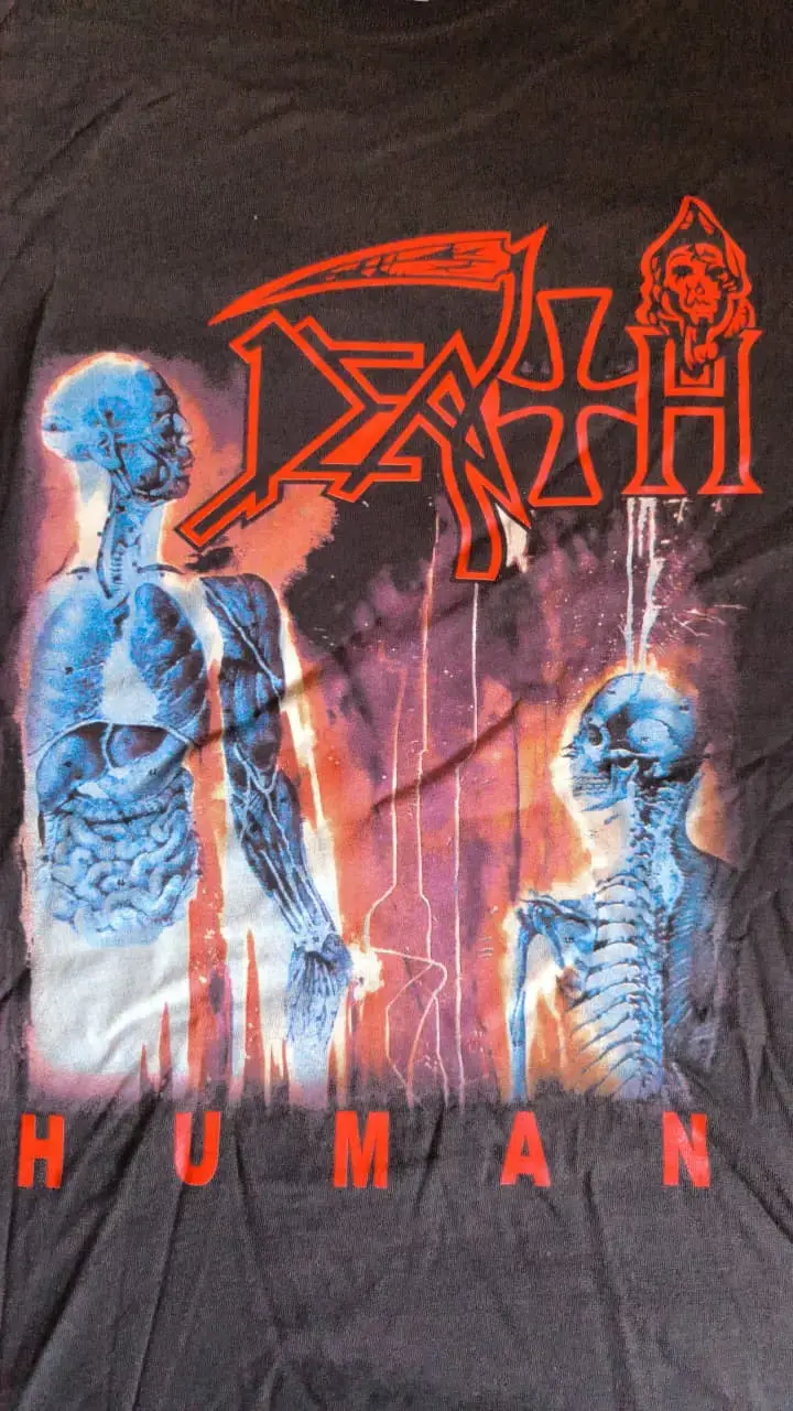Polera de banda Death Human negra talla XL
