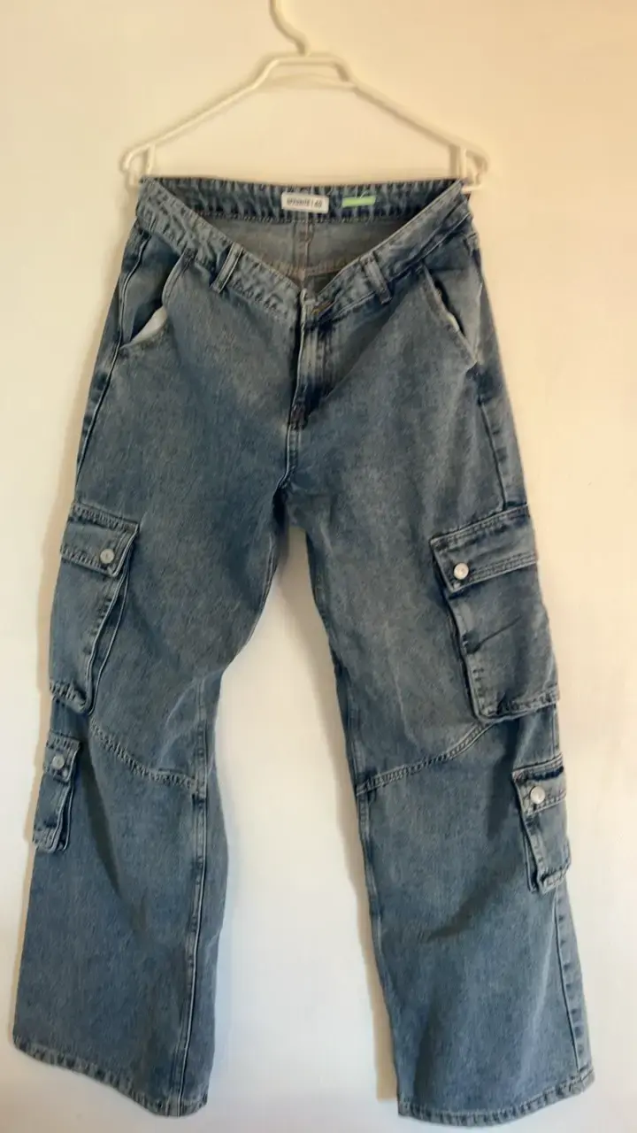 Pantalones cargo de mezclilla Opposite talla 40