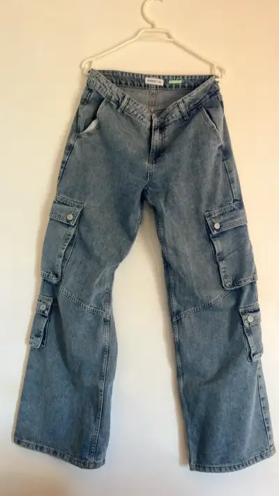 Pantalones cargo de mezclilla Opposite talla 40 - miniatura 3