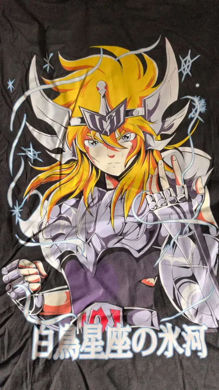 Polera Anime Caballero del Zodiaco Hyoga talla L