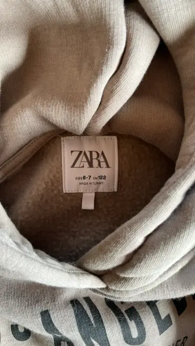 Polerón con capucha beige Los Angeles para niños Zara - miniatura 3