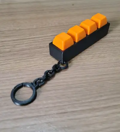 Llavero Teclado Mecánico Antiestrés Clicker - miniatura 1
