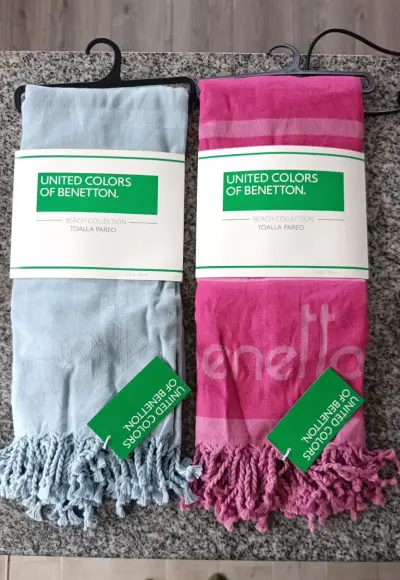 Toalla Pareo Benetton NUEVO 100*170 - miniatura 3