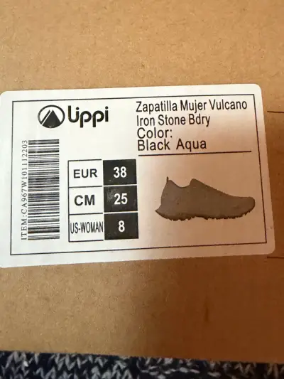 Zapatillas de Mujer Uppi Vulcano Negras - miniatura 2