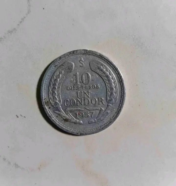 Moneda chilena de 10 pesos de 1957 - 1