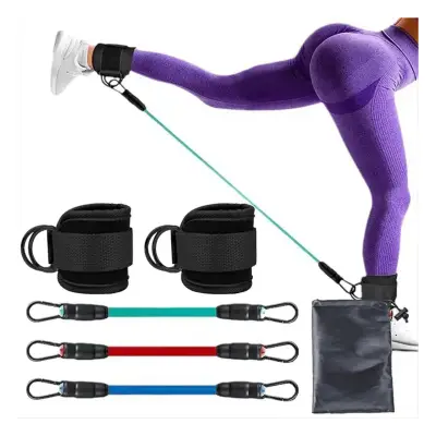Kit Correas Tobilleras Polea Con Bandas De Resiste - miniatura 1