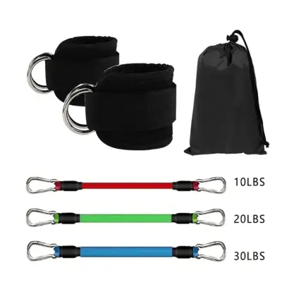 Kit Correas Tobilleras Polea Con Bandas De Resiste - miniatura 3
