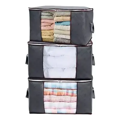 Pack 3 Bolsas Organizador Almacenamiento De Ropa - miniatura 1