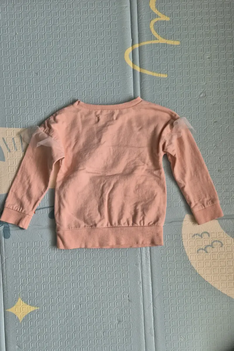 Poleron de niña rosa con diseño de ratón - 3