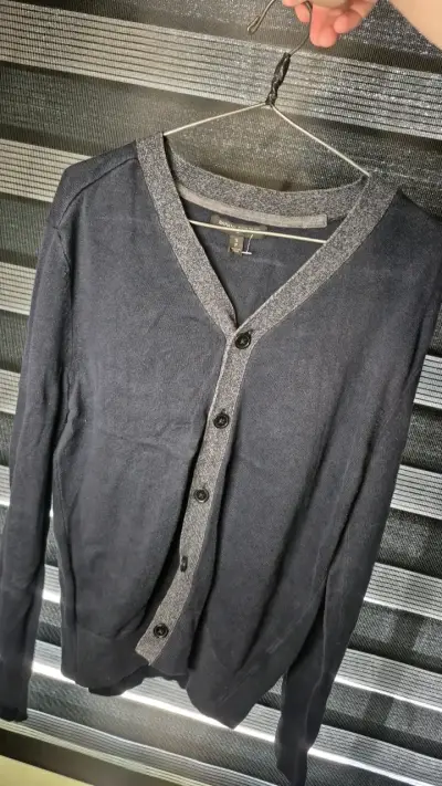 Cardigan Banana Republic gris oscuro para mujer - miniatura 1