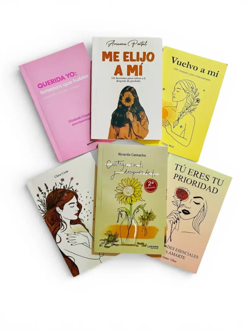 Set de libros de autoayuda y crecimiento personal