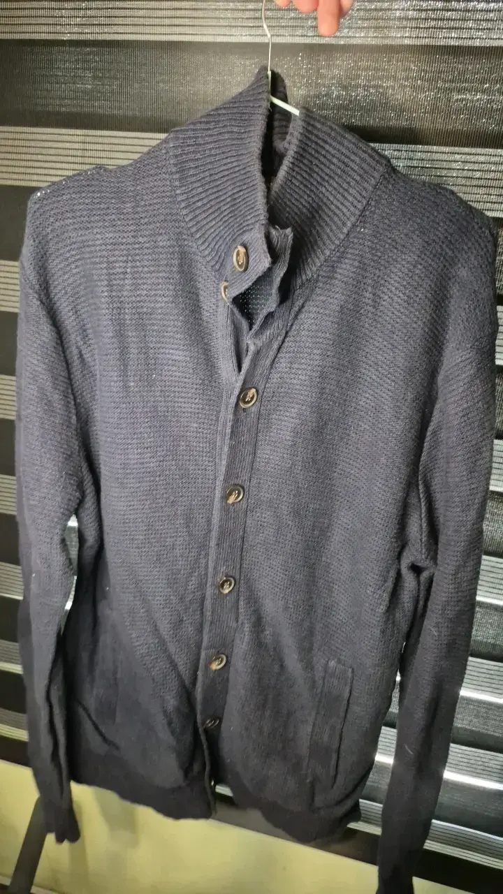 Cardigan Banana Republic de lino mezcla azul - 1