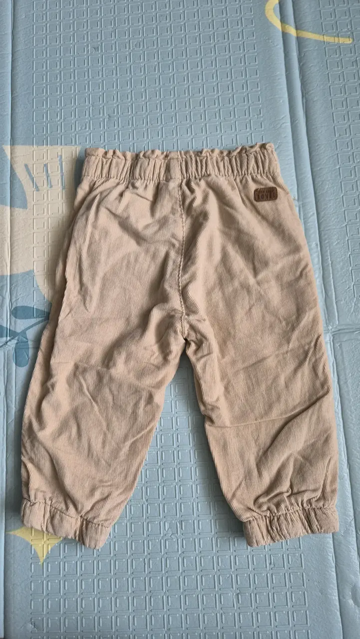 Pantalones de bebé beige talla 12 meses - 2