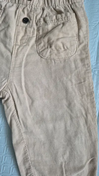 Pantalones de bebé beige talla 12 meses - miniatura 4