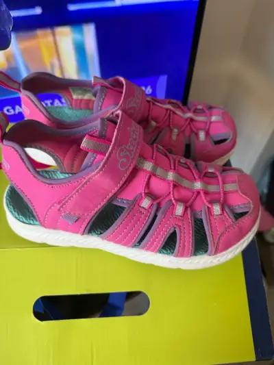 Sandalias deportivas rosas para niña Skechers - miniatura 2