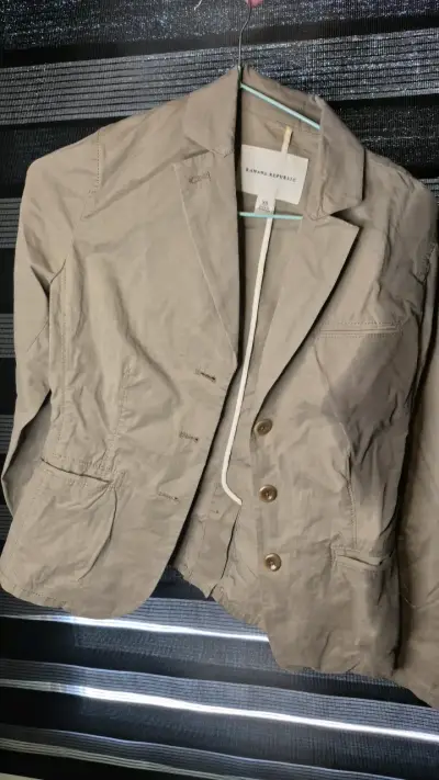 Blazer beige Banana Republic para mujer - miniatura 1