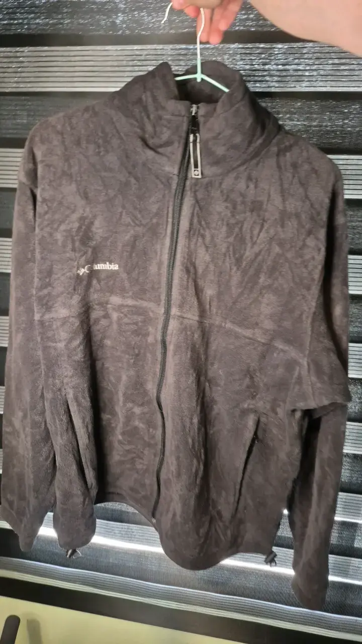 Chaqueta polar Columbia negra para hombre - 1