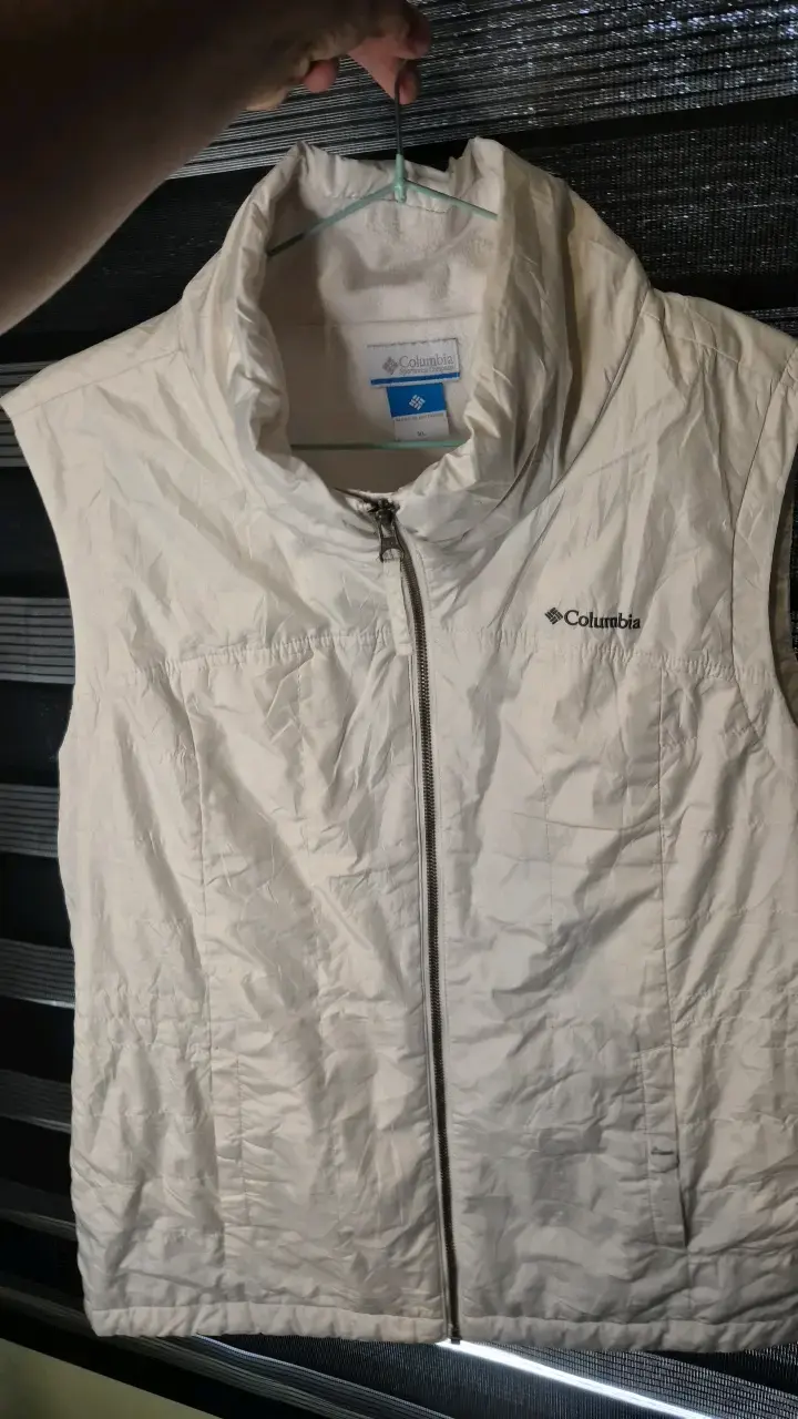 Chaleco sin mangas Columbia blanco talla XL - 1