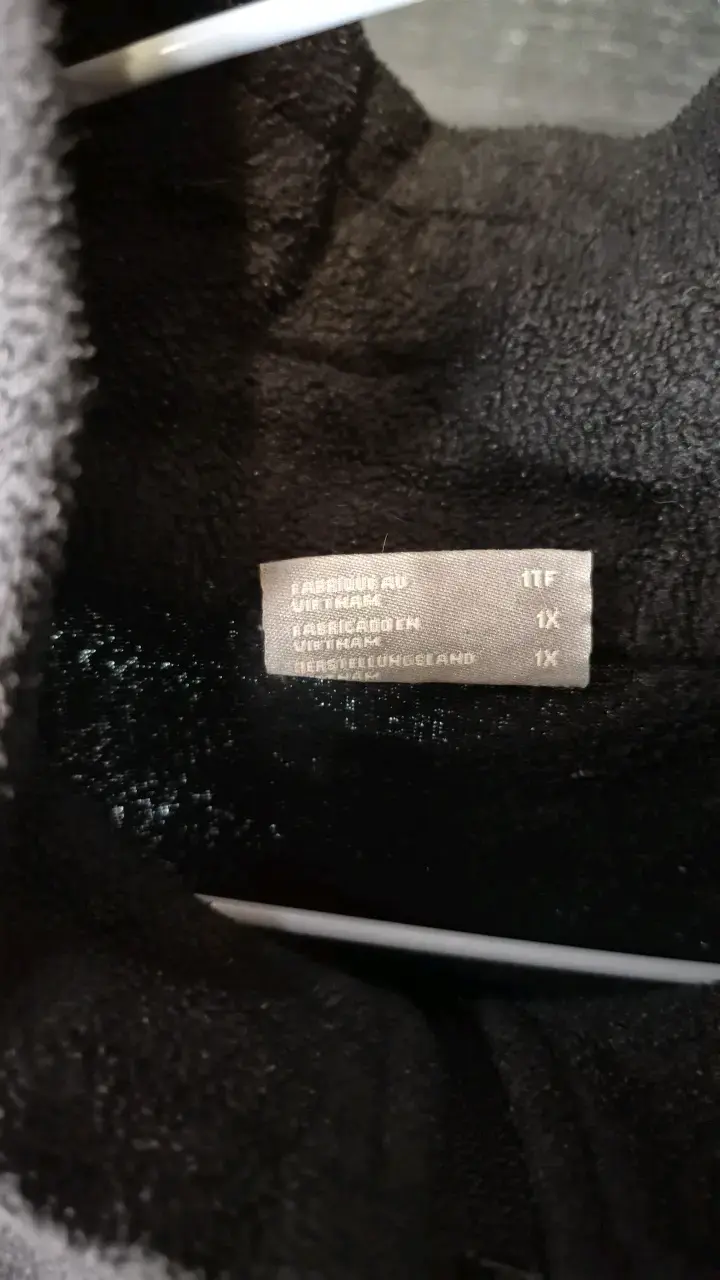 Chaqueta Polar Columbia Negra con Cierre - 2