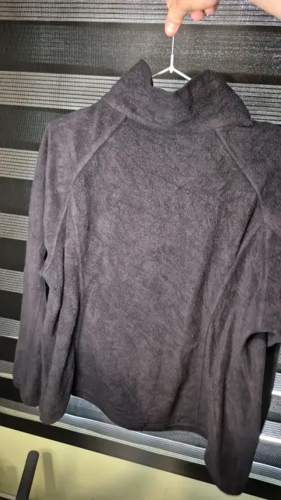 Chaqueta Polar Columbia Negra con Cierre - miniatura 3